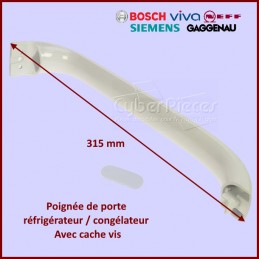 Poignée de porte blanche Bosch 00369542 CYB-026901