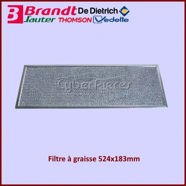 Filtre à graisse Brandt 74X2076 CYB-242073