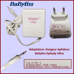 Adaptateur chargeur épilateur Babyliss Epilady Ultra CYB-118569