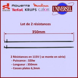 Résistances 115v Lot de 2