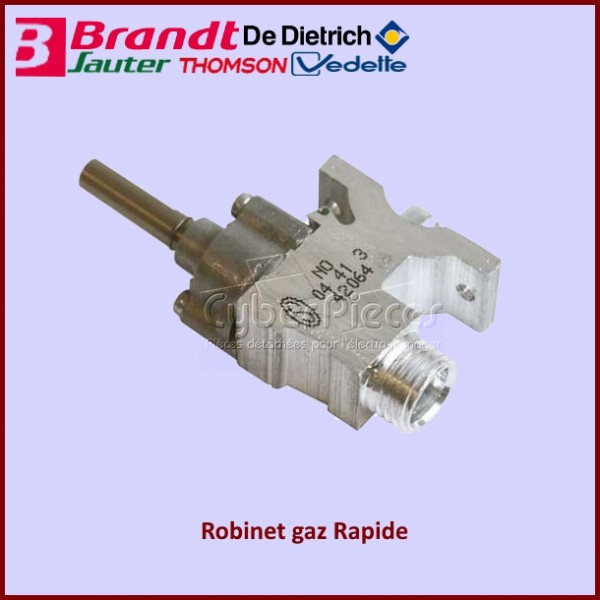 Robinet gaz R. ALU. Brandt 76X3524 CYB-246170