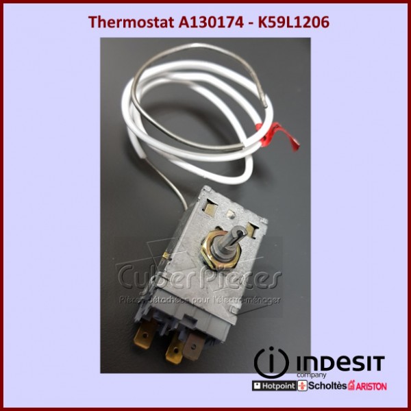Thermostat A130174 - K59L1206 Indesit C00056433 CYB-318181