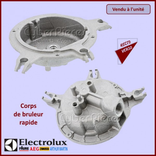 Corps de bruleur rapide Electrolux 140014840031 CYB-153263