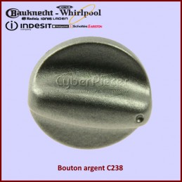 Bouton argent C238 Indesit C00083769 CYB-322386