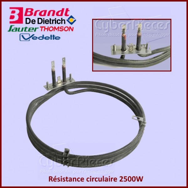 Résistance circulaire 2500W Brandt 71X3966 CYB-128612