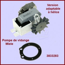 Pompe de vidange à hélice adaptable pour Miele 3833283 CYB-061179