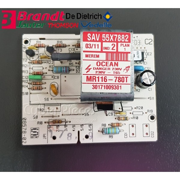 Carte électronique Brandt 55X7883 CYB-148757