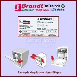 Clavier 4 touches Brandt 31X8580 CYB-419727