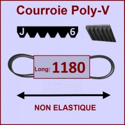 Courroie 1180J6 non élastique CYB-129428