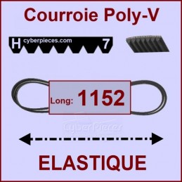 Courroie 1152H7 EL- élastique CYB-124966