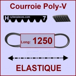 Courroie 1250H7 EL- élastique CYB-220897