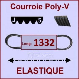 Courroie 1332J5 - EL- élastique CYB-153515