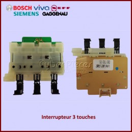 Interrupteur 3 touches Bosch 00160920 CYB-208031