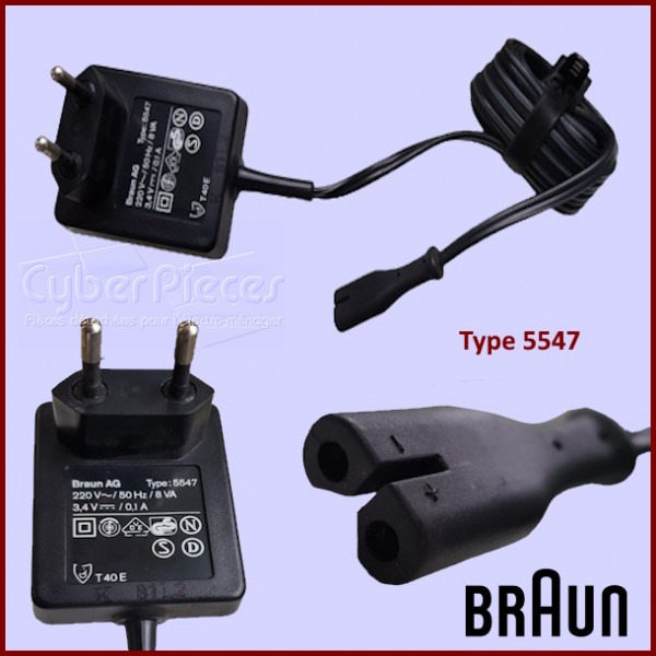 Adaptateur chargeur Braun Type 5547 CYB-329354
