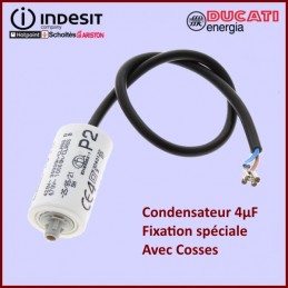 Condensateur à fils 4,0µF (4mF) 450V CYB-340021
