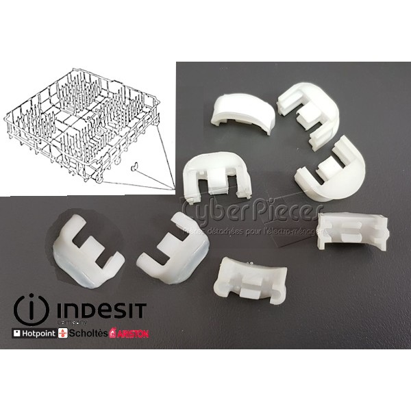 Kit patins de panier Indesit C00104606 CYB-129435