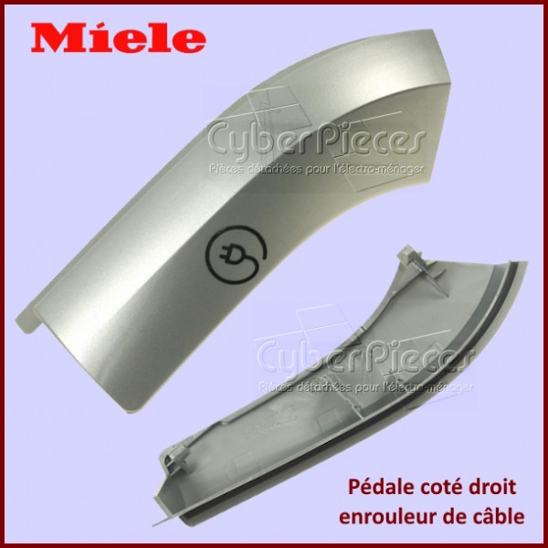 Pédale à droite argent alu Miele 6083992 CYB-136365