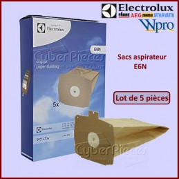 Lot de 5 sacs E6N aspirateur Electrolux 9001961193 CYB-217842