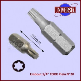 Embout 1/4" TORX Plein T20 CYB-230872