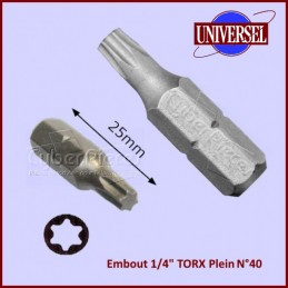 Embout 1/4" TORX Plein T40 CYB-230889