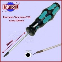 Tournevis Torx percé T20 - Lame 100mm CYB-230643
