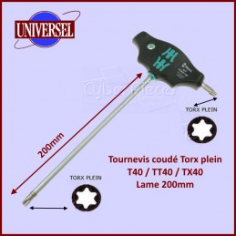 Tournevis Torx plein en T - T40 - 200mm CYB-046152
