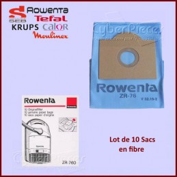 Sacs en fibre Rowenta ZR760 (Lot de 10) CYB-017701