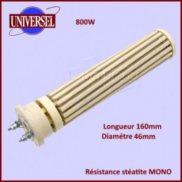 Résistance chauffe-eau stéatite 800W - MONO - Diam 46mm CYB-158749