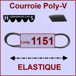 Courroie 1151H5 - EL- élastique CYB-230438