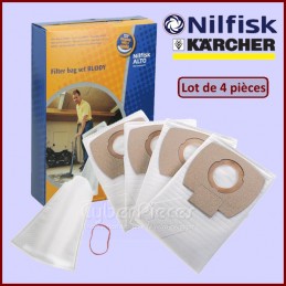 Lot de 4 Sacs aspirateur BUDDY Nilfisk 302002403 CYB-380874
