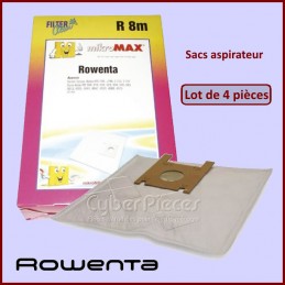 Lot de 4 Sacs aspirateur FILTERCLEAN R8 - R8M CYB-130219