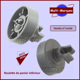 Roulette de panier inférieur Smeg 767410200 CYB-421522