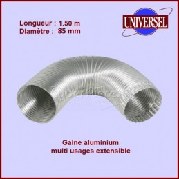 Gaine Aluminium extensible Ø85 - Longueur maxi 1.50m CYB-161145