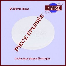 Cache plaque 200mm Blanc...