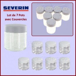 Lot de 7 Pots avec...