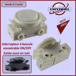Interrupteur 2A-250V à bascule encastrable ON/OFF CYB-437349