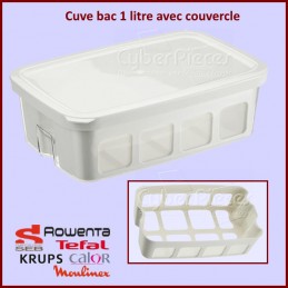 Cuve bac 1 litre avec couvercle yaourtière Délices XF101001 CYB-248396