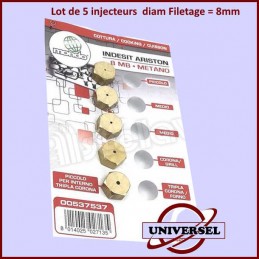 Jeu de 5 injecteurs standard pour gaz naturel Ø8mm CYB-135429