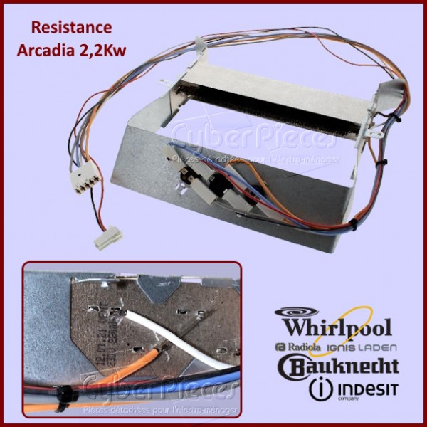 Resistance Arcadia 2,2Kw Indesit C00293567 CYB-217606 Resistance Arcadia 2,2Kw Indesit C00293567 CYB-217606