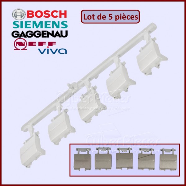Lot de 5 touches Bosch 00429329 CYB-256124 Lot de 5 touches Bosch 00429329 CYB-256124