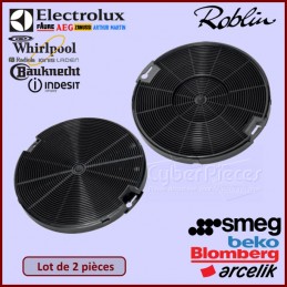 Lot de 2 filtres à charbon adaptable Roblin CYB-159609