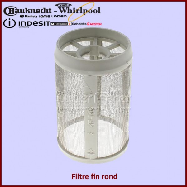 Filtre fin rond Whirlpool 481248058084 CYB-197328 Filtre fin rond Whirlpool 481248058084 CYB-197328