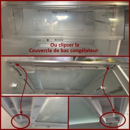 Volet de bac combiné Sharp GFTA-A101CBFC CYB-386883