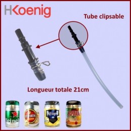 Tube + raccord rapide 21cm Hkoenig CYB-115711