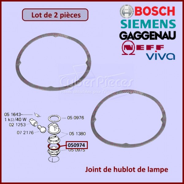 Bague joint lampe Bosch 00050974 CYB-206655 Bague joint lampe Bosch 00050974 CYB-206655