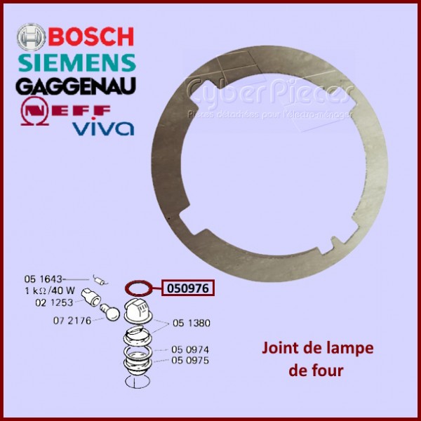 Bague joint lampe Bosch 00050976 CYB-424479 Bague joint lampe Bosch 00050976 CYB-424479