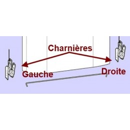 Charnière gauche C00295774 CYB-065733