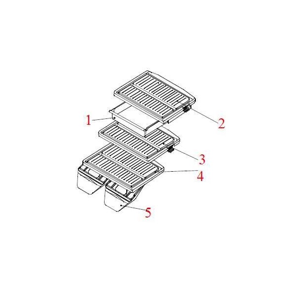 Clayette du milieu ( N° 3) Daewoo 3017822000 CYB-068147