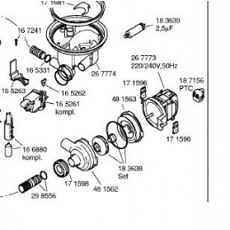 Capot de pompe de cyclage Bosch 00481563 CYB-293273