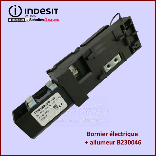 Bornier B230046 allumeur Indesit C00290193